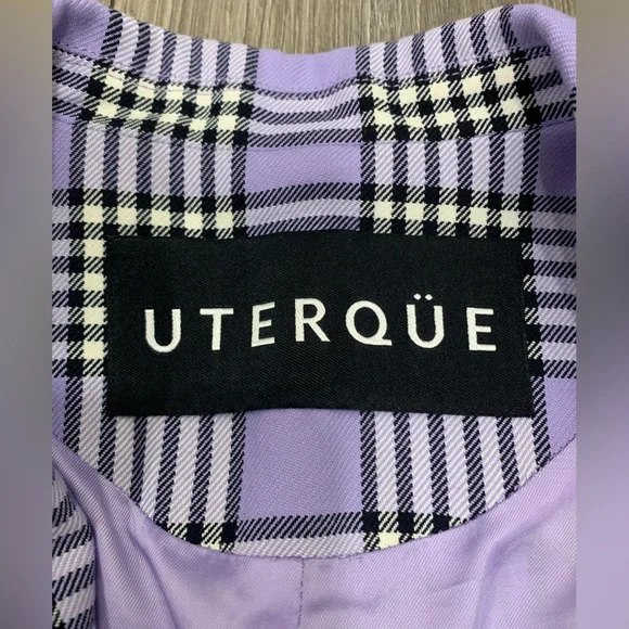 Uterque Check 2‎ Piece Suit Sz S NWOT - Picture 7 of 16